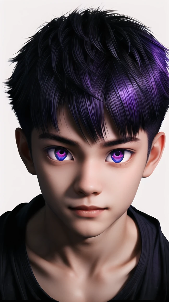 (masterpiece, sidelighting, finely detailed beautiful eyes: 1.2), masterpiece*portrait, realistic, 3d face, glowing eyes, shiny hair, lustrous skin, solo, embarassed, 1boy, cute boy, short crew cut hair, light blue hair