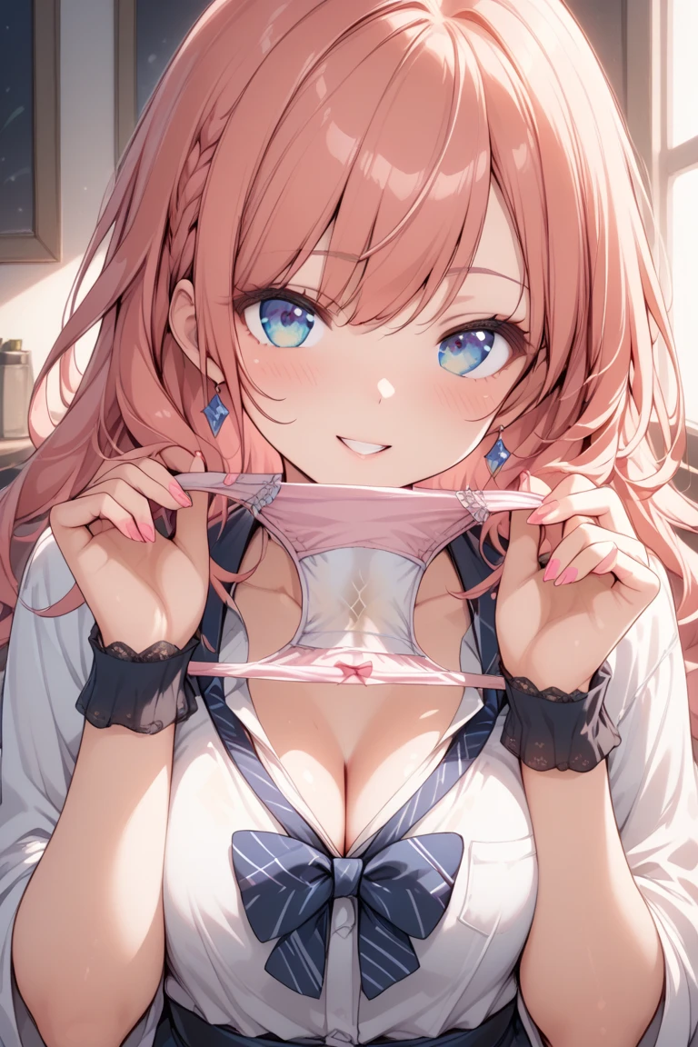 1girl, Anime girl with long hair, anime moe art style, Anime visuals of cute girls, Anime Best Girl, itsuki nakano fanart, pretty anime girl, Smooth Anime CG Art, Seductive Anime Girl, charming anime girls, Cute anime girl, Shining eyes, big boobs, (((((leaning forward))))), ((looking at viewer)), (((((ashamed))))), close up, red hair, blue eyes, (portrait), (mouth full of cum), (((lingerie))), bedroom