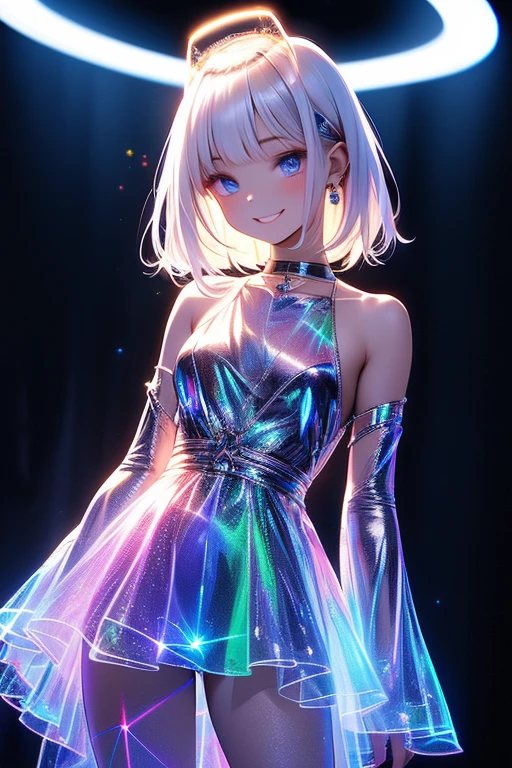 Highest quality、High resolution、Detailed Background、(Beautiful face in every detail:1.4)、Anatomically correct、(Normal number of fingers:1.2)、(Highly detailed face)、(Detailed eyes:1.4)、Beautiful women in their 20s、(Huge breasts:1.2)、Perfect body line、Light color hair、Braided bob cut、Wavy Hairstyle、Cute hairstyle、well-groomed eyebrows、Charm、Dress with confidence、Feminine delicacy、Model pose、

(Two beautiful models smiling broadly at a night party:1.5)、

Tight tops and skirts、Bodycon dresses that accentuate the body line、V-necks and off-shoulder styles will accentuate your femininity by showing off your décolleté.、Choose tops and skirts made of lace or see-through materials、Choose a skirt with a slit、You can add definition by using a tight belt to cinch your waist.、Wear heels、very beautiful