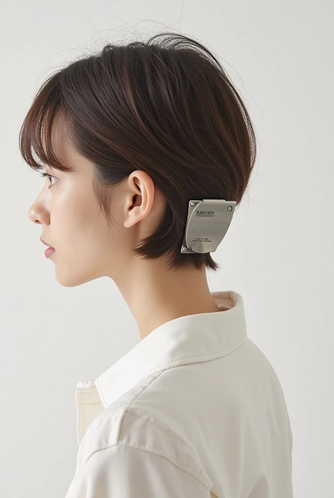 girl, , short shoulder-length hair, pink hair color,