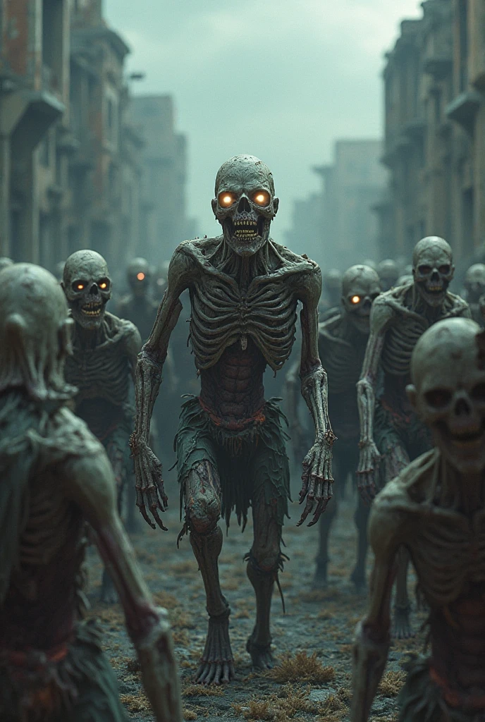Roar , public ,demonstration ,people , skull , city ,zombie