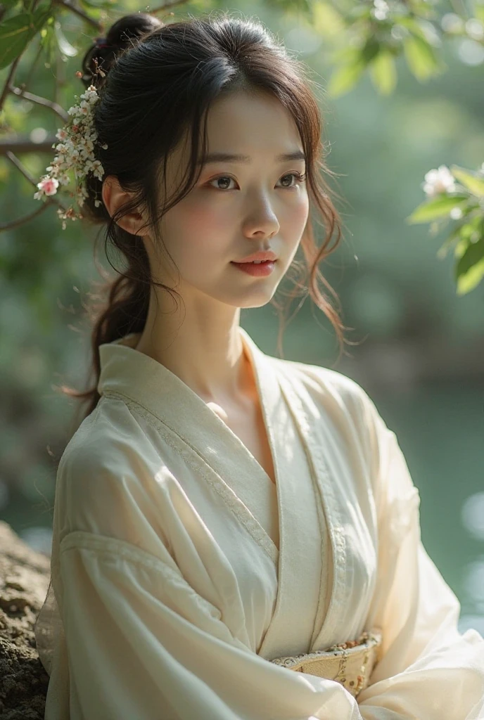 (((film grain、RAW photo)))、one woman、１８talent、unparalleled beauty、beautiful teeth、natural look、small nose、plump lips、Beautiful silky straight hair、Reman、Beautiful kimono figure、heavy kimono、yamato nadeshiko、blurred background:1.5、medium depth of field, Photographed with Canon 5D, 50mm lens, f/4 apertures, (very detailed, intricate details), sharp focus, calm colors, 8k, confused, 8mmfilm grain