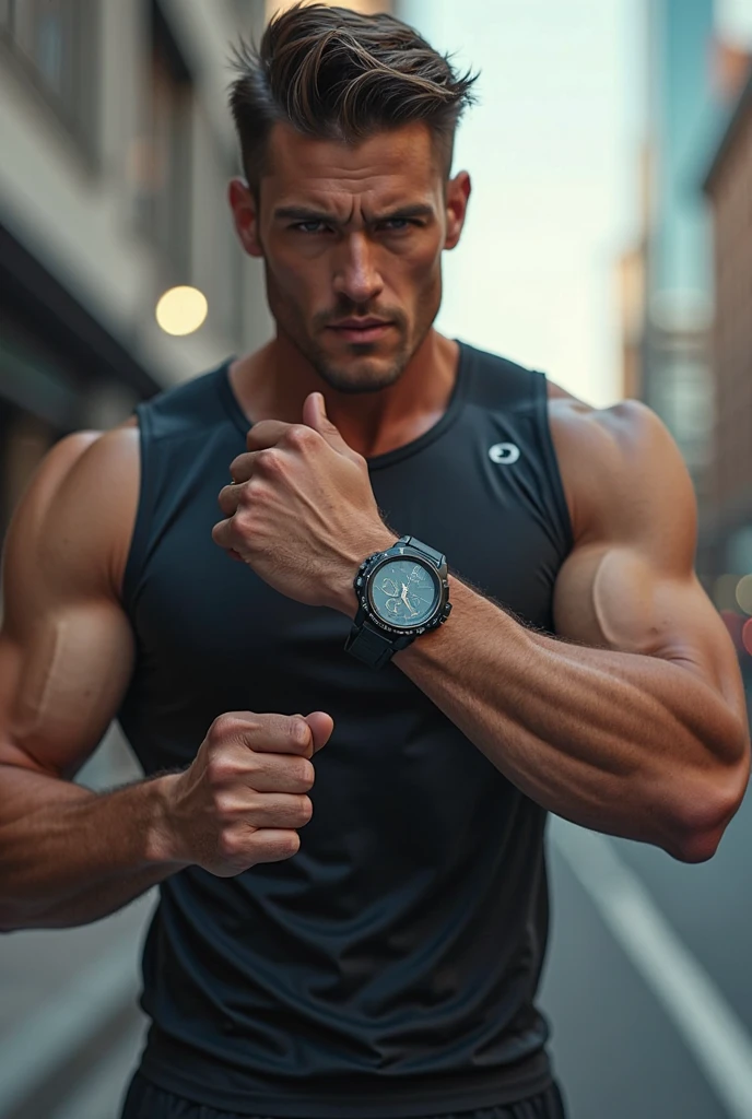 Man getting alert signal in smart watch 🔥🌋🦈