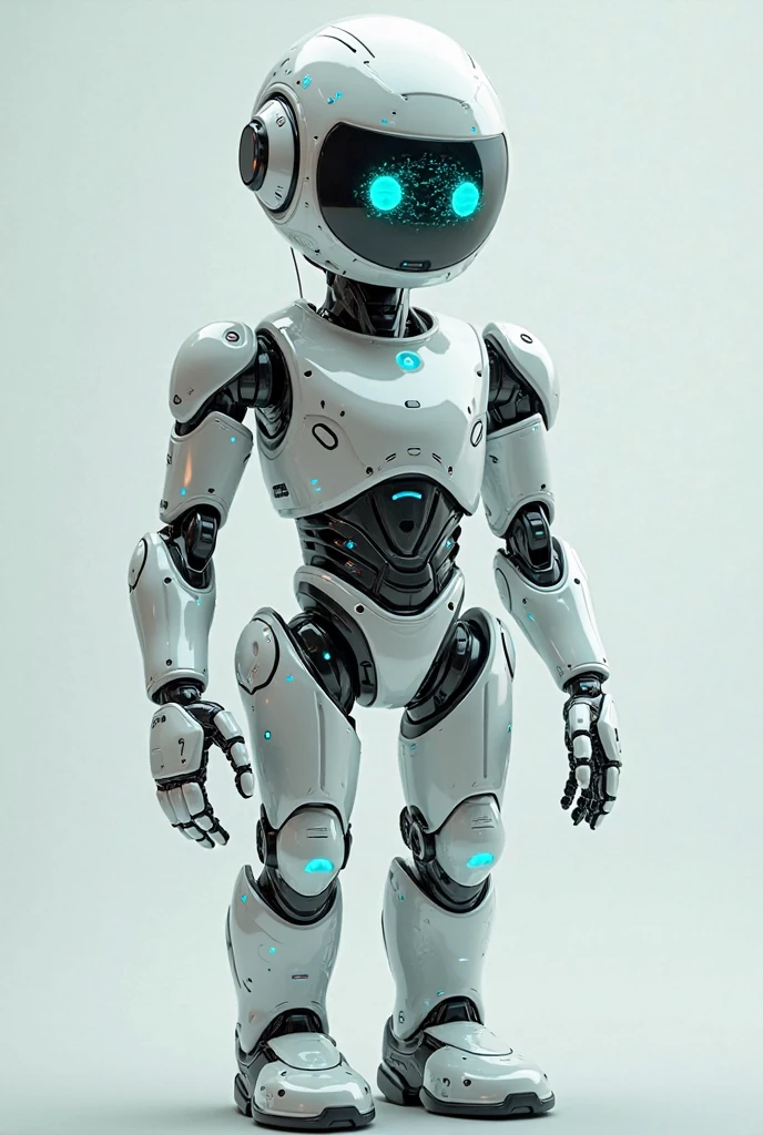Robot watches with clean platinum steel Titanium style without back ground