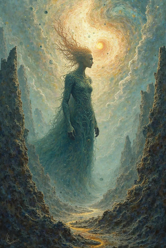 Mythical creatures, author:Zdzislaw Beksiński、black、Angel