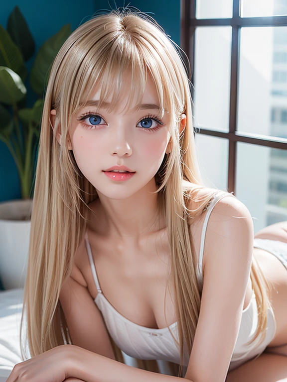 (((Multiple Angles:1.2)))、((whole body写真:1.3))、((beautiful海の青:1.2))、((White sand beach))、(Cute Profile)、(((All Nude:1.3)))、(Very detailedな beautiful face of one young girl), Great look and best quality:1.4), (Very detailedな),Bright expression、Photorealism、Highest quality、Ultra-high resolution、picture、北欧生まれのbeautiful少女の写真、非常にbeautiful少女、細部まで可愛くbeautiful幸せな顔、(((とてもエレガントでbeautiful、Perfect detail、Very detailed)))、((whole body、Spread your legs))、(Pure Eros Face_v1:0.008)、beautiful bangs、Alice in Wonderland、、Glowing White Skin、Facial hair、Bangs on the face、Bangs between the eyes、Super long hair、Attractive bright natural platinum blonde super long straight silky highlighter hair、High resolution eyes、beautiful, Bright and clear, Big bright blue eyes sparkle with charm、eyeliner、double eyelid、Ample medium semi-nude bust、Cleavage, 完璧なbeautiful若い体, Perfectly balanced body, Going to bed、Sleep on your back、sprawl、Lie、Lie on your back, sexy,