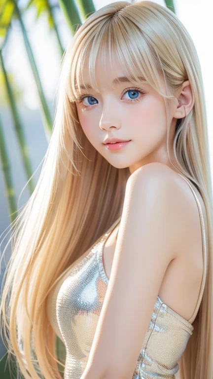 Kissing my boyfriend in my room、Small breasts、cute、blonde