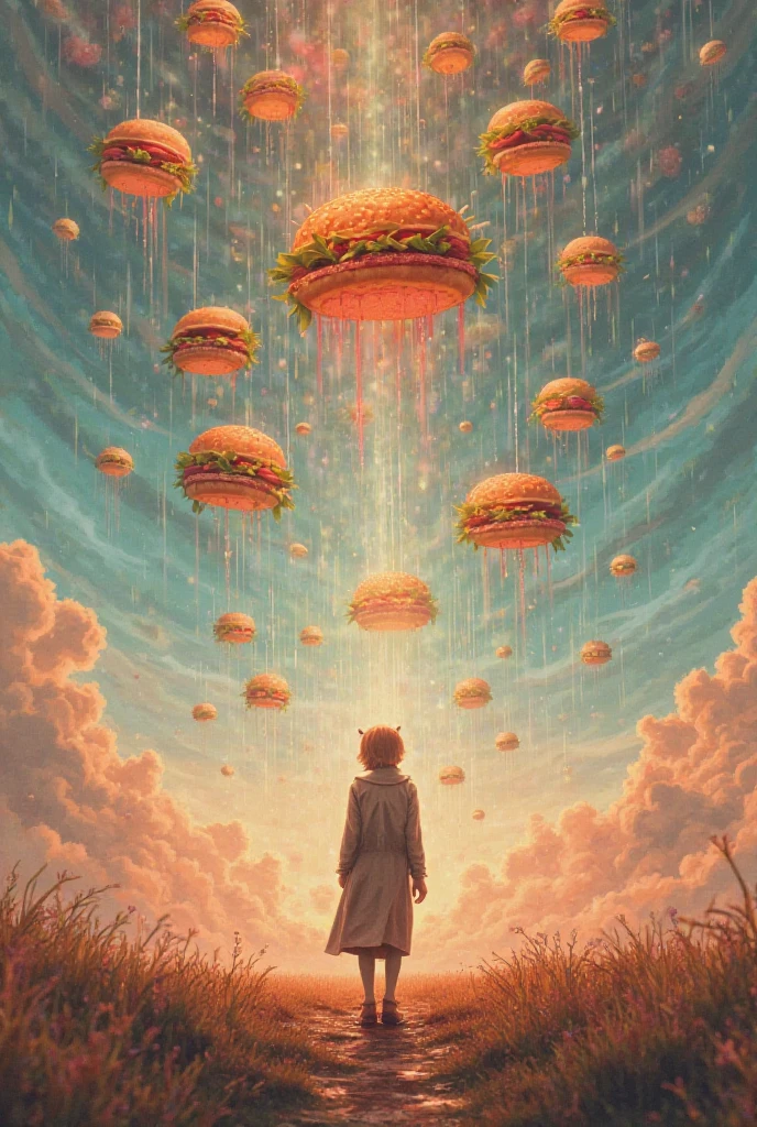 A person getting to know the United States Surreal