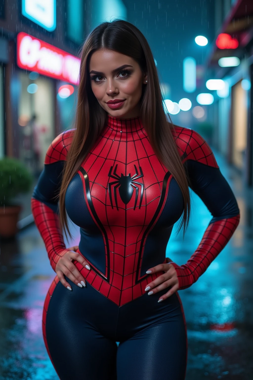 two teenage latina showing off their huge assets, spider man sex,