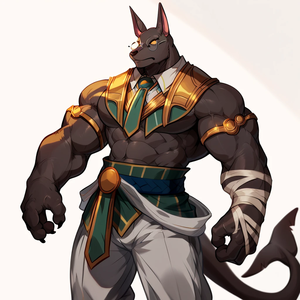 Dancer Cat, playful look, full length, catboy, furry, bara body