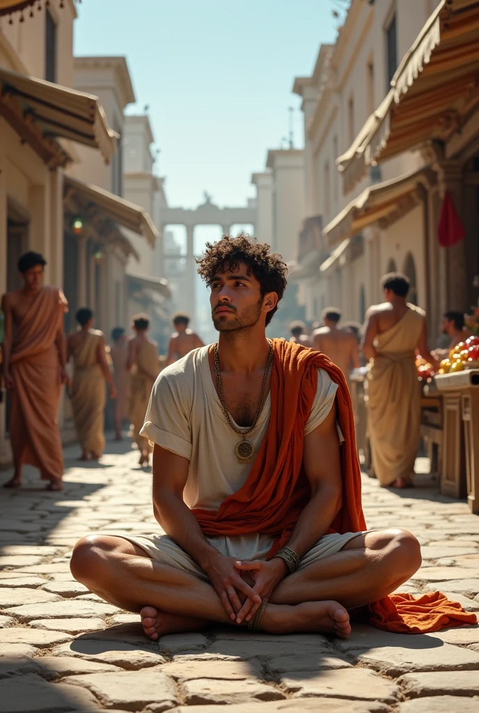 sad roman man