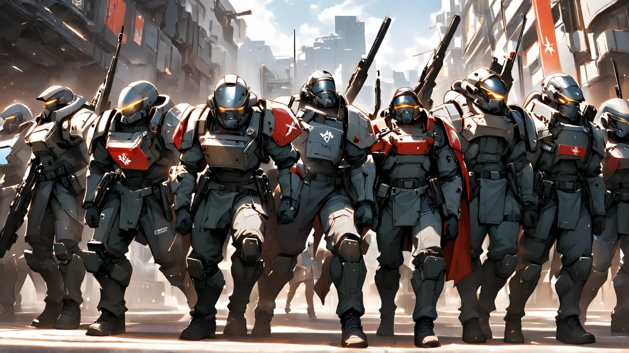 A science-fiction regiment , oc troops with a totally original.