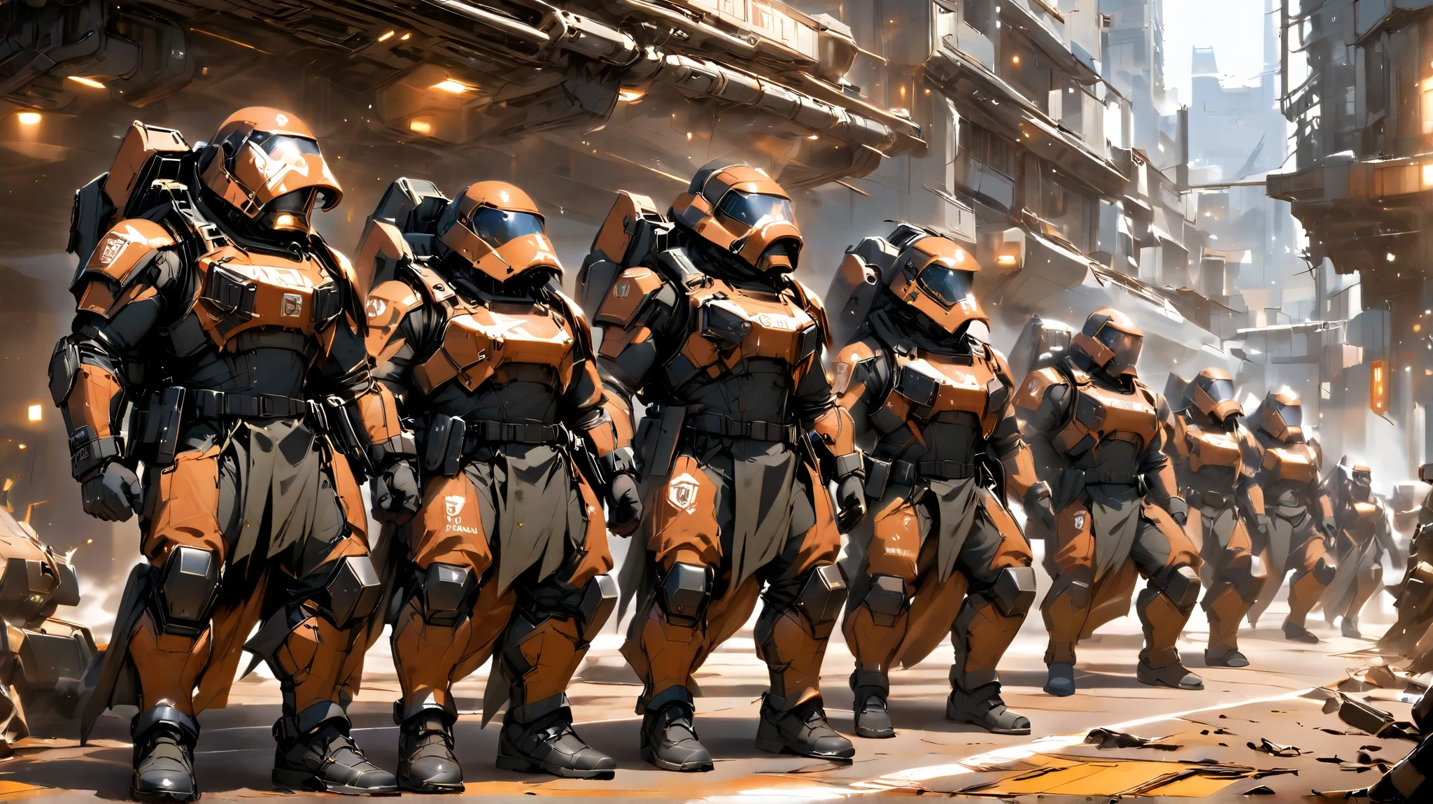 A science-fiction regiment , oc troops with a totally original.