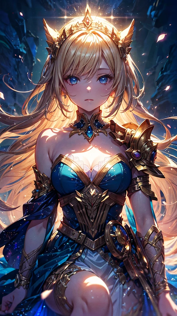 ((best quality)), ((masterpiece)), (detailed), 1girl, Sailor Moon (big forhead:1.2),extremely detailed cute anime face, (((flat chest))), (flat chest:1.1),((((blonde hair)))),intricate eyes,beautiful detailed eyes,symmetrical eyes,(((detailed face))),beautiful detailed lips, dynamic pose, looking at this, resolved, resolute, highres,(best quality),(ultra detailed,extremely detailed),perfect face details, ((masterpiece:1.4, best quality))+, (ultra detailed)+, slim body, skinny, prominent collarbones, skinny arms, flat stomach, visible hip bones, long hair, blonde hair, white hair, blonde hair, perfect face, Detailed body，Full limbs, perfect face, a beaituful goddess valkyrie enshrined in armour, grand in scale and intricacy, occult aesthetic, occult, detailed and intricate steampunk and detailed gothic, Very dramatic and cinematic lighting, cosmic horror, grim dark, Red and white with a sense of technology, side-lighting, NSFW, Depicting female characters from ethereal anime in a high-quality anime art style, gothic lolita, full body, whole body, body