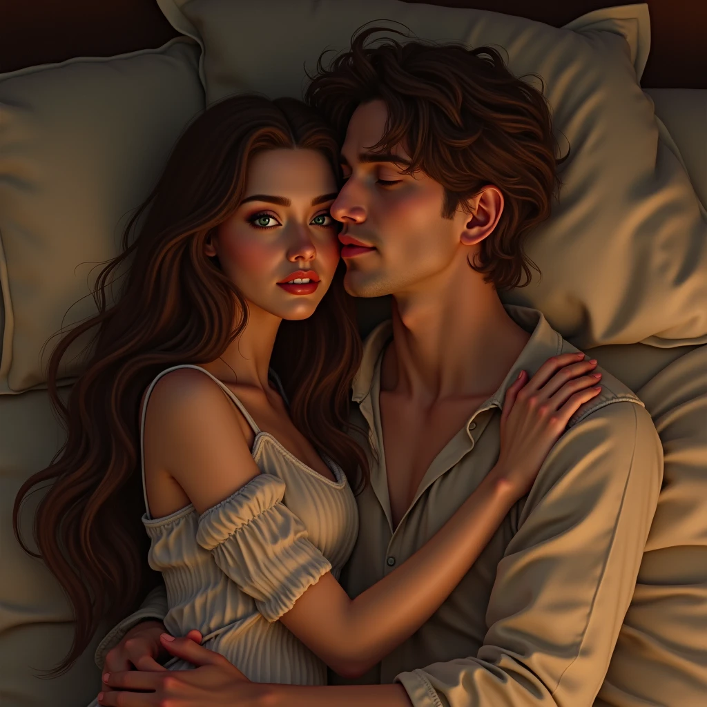couple cuddling, After a difficult time.