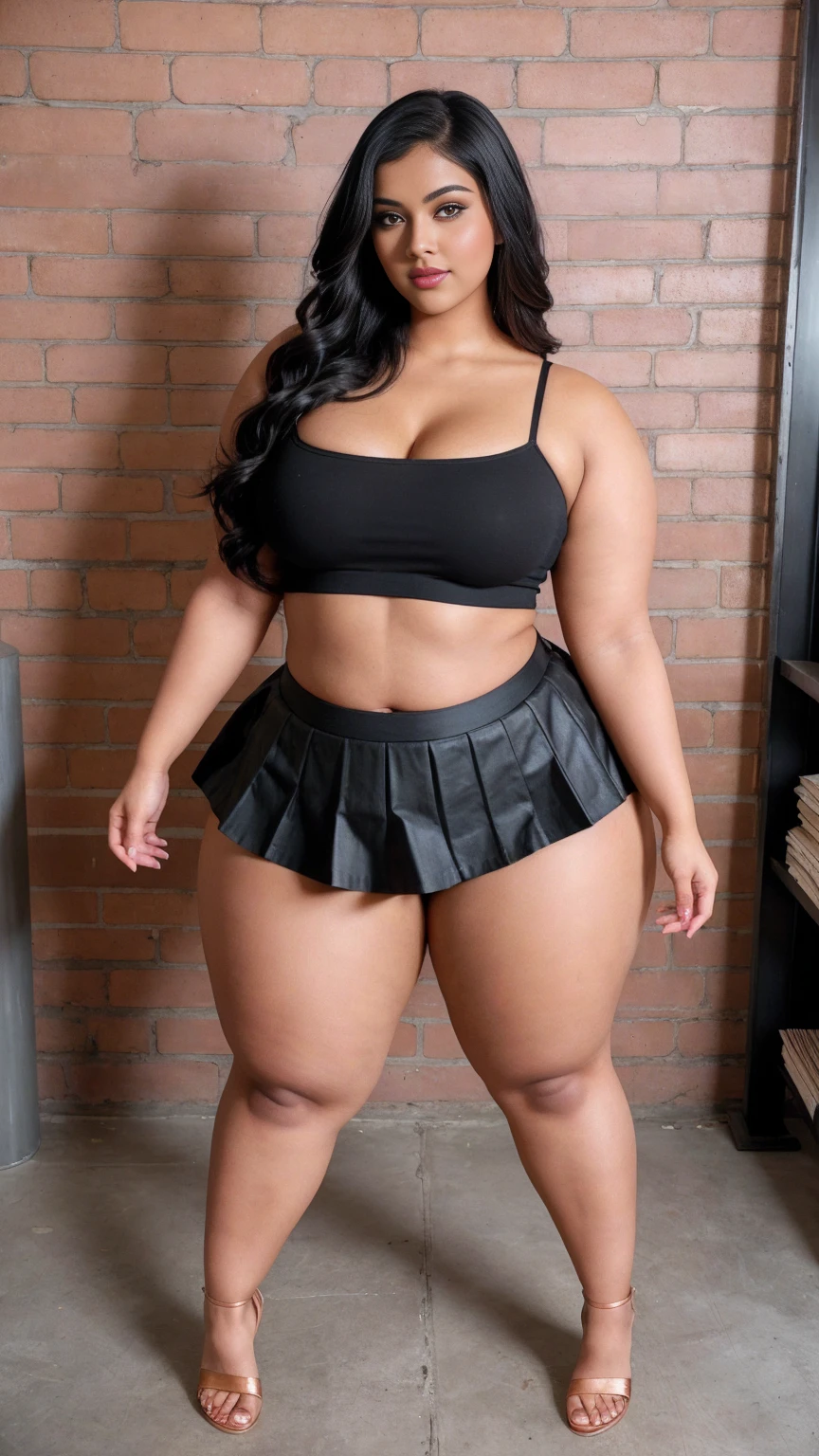 black woman, young goddess, gorgeous black lady, gorgeous black woman, gorgeous female, light skin, beautiful goddess, 24 years old, beautiful eyebrows, brown eyes, very beautiful, fitness body, very attractive, dear, very sweet, beautiful, beautiful model posing, long hair, hourglass waist, wide legs, medium breasts, big buttocks, alone, curvy figure, beautiful thick, thick body, wide hips, thicc, curvy model, curvy accentuated booty, curvy body, skinny waist and thick hips, yello shirt, miniskirt, mini skirt
