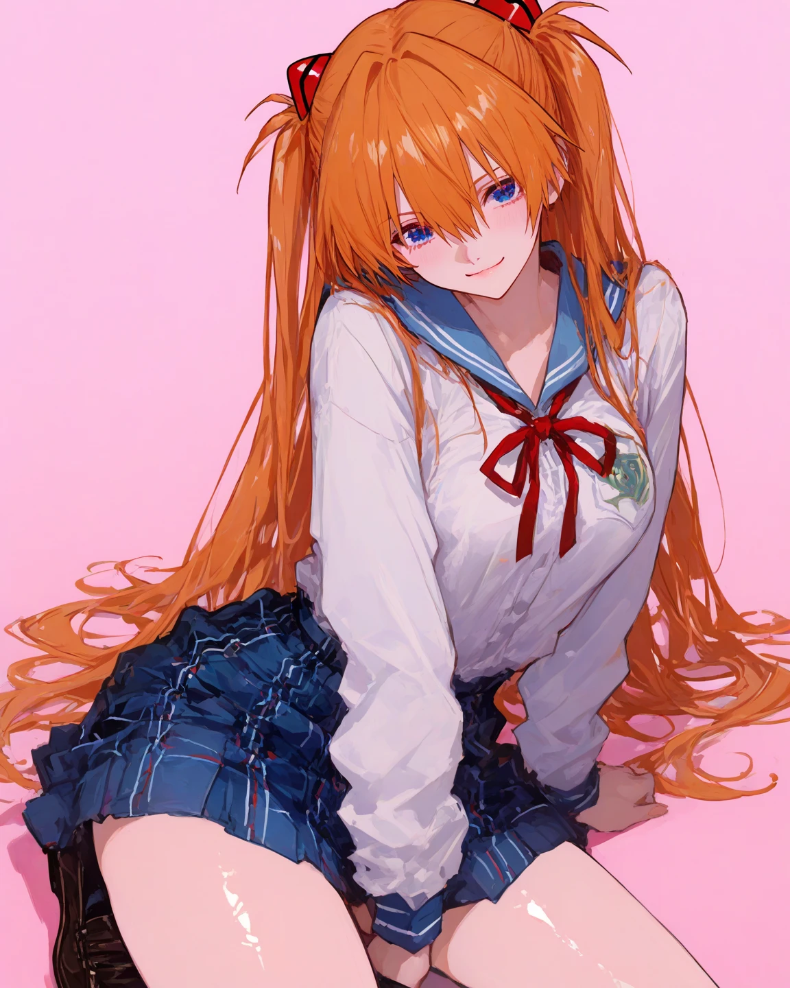 (Extreme detail CG Unity 8K wallpaper, Masterpiece, Highest Quality), (exquisite lighting and shadow, highly dramatic picture, Cinematic lens effect), (Fuku Sailor's School Uniform : 1.1), Adorable smile, Double Ponytail, blue eyes, blond hair, tight top, white gloves, mini skirt, dynamicpose), the background is the universe (great details, great lighting, Wide angle), (Excellent rendering, Basta, To stand out in your class), (Beautiful panties, peeking out from under the skirt :1.4), (Beautiful butt :1.2), (Upskirt, Lifted by the Wind), (tail on the lower back: 1.4) Salute, (((NSFW :1.1))) MA(lazy chest), beautiful breasts, (((NSFW)))