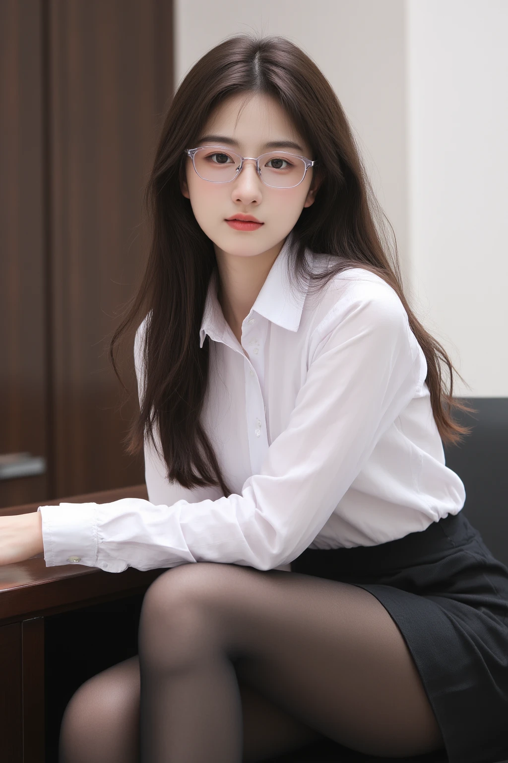 best quality, tmasterpiece,Ultra-high resolution,Clear face,（Reality：1.4），ferpect lighting，(upper body shot), (photorealistic:1.50), anime wallpaper, Guviz style artwork, cover-up fantasy up to magic , by Yang J, Guviz, beautiful artwork illustration, beautiful digital artwork, beautiful digital illustration, Li Song, beautiful anime portrait, art style in Beauvot, Lips wear thick red lipstick,