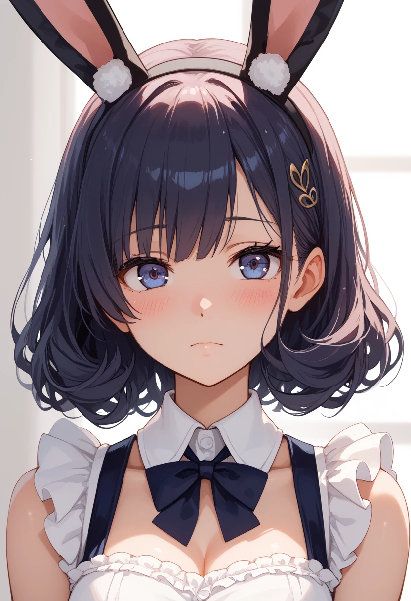 (finely best quality illustration:1.2), (kawaii girl:1.0), (1girl, solo:1.0), (xianglingdef:0.85), (naked apron, nude, completely nude:1.0), (small breasts), ((smile:0.9), (blush:0.9), (embarrassed:1.1):1.0), alternate costume, leaning forward, from above,
(upper body:1.1), (white background:1.2), (ultra-detailed, highres:1.0), <lora:genshinfull1:1>