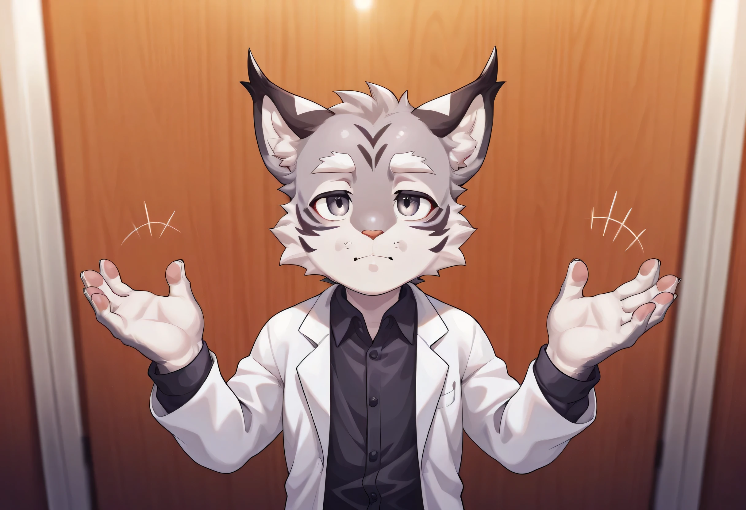 Kemoshota, dynamic angle, tongue, drool, tusk, heavy breath, doctor check, school infirmary,