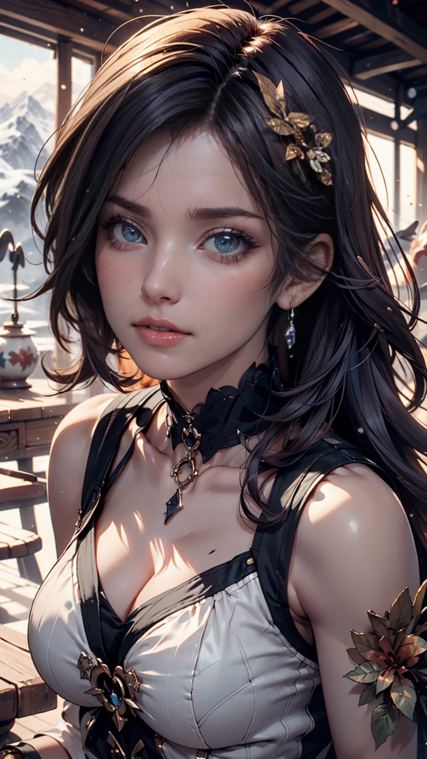 girl,long black hair, blue eyes, sexy, hyper detailed,golden ratio, high detail