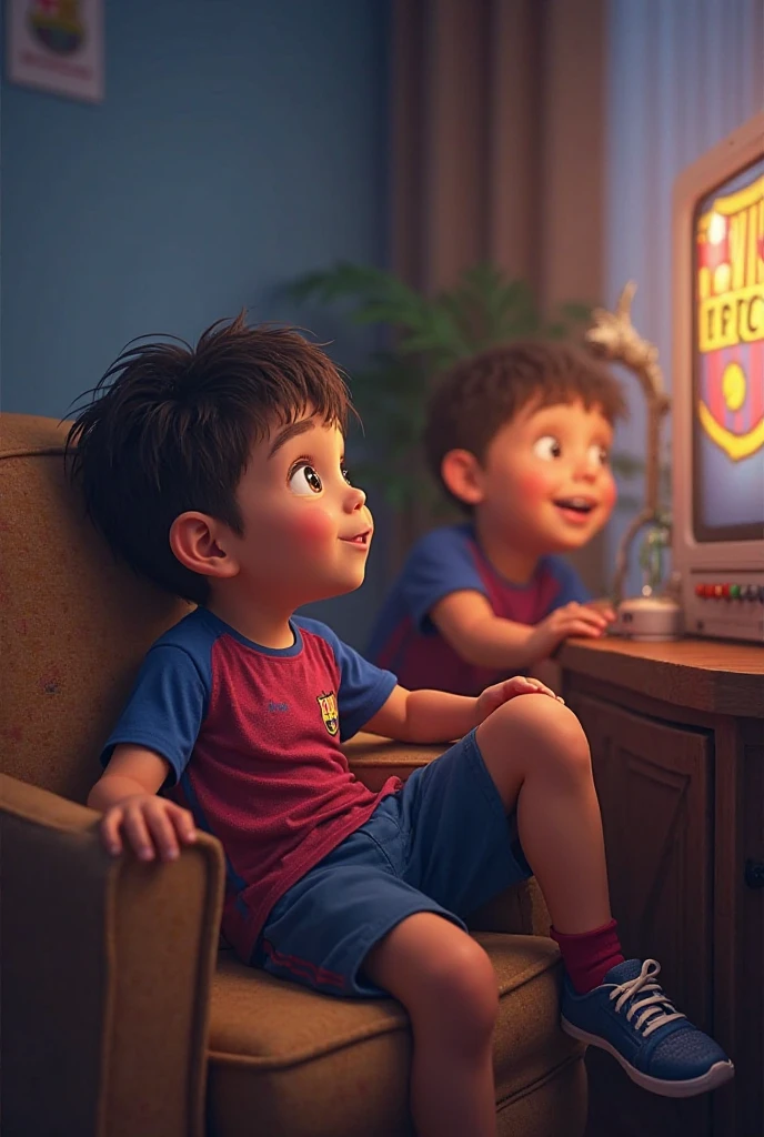 looking outside the window, many happy stars, night mode, 3D Pixar animation