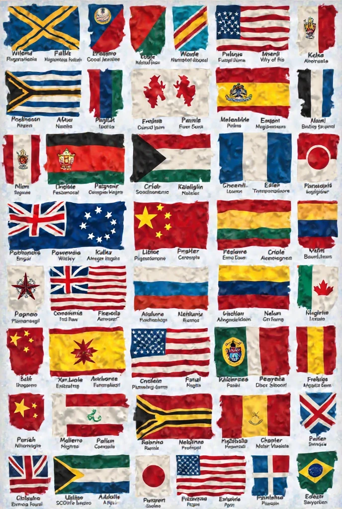 Banner with flag of the countries of Oceania
