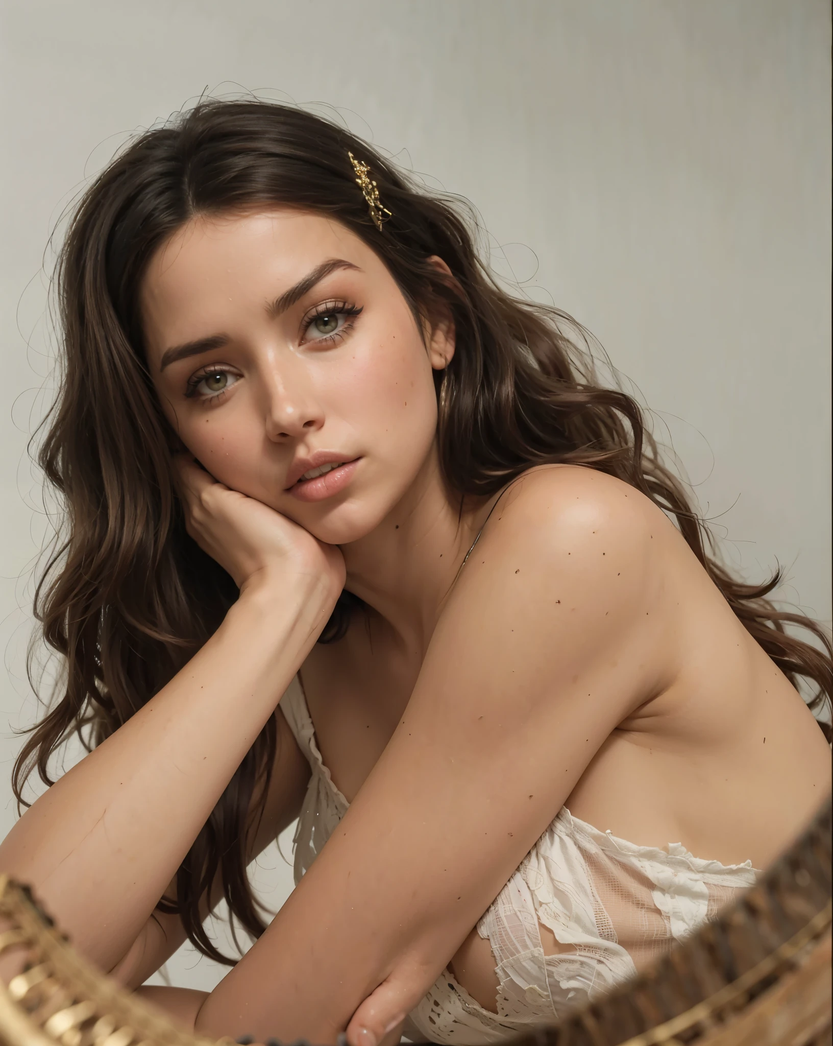 Ana De Armas, black hair