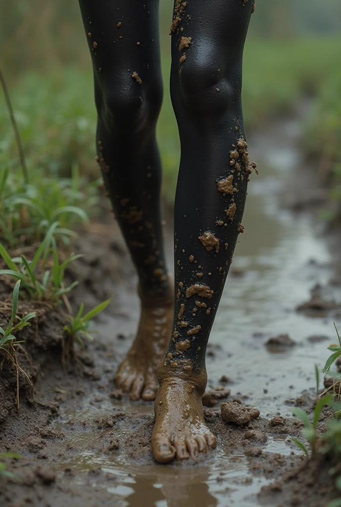 Muddy in leggings Oxford lycra
