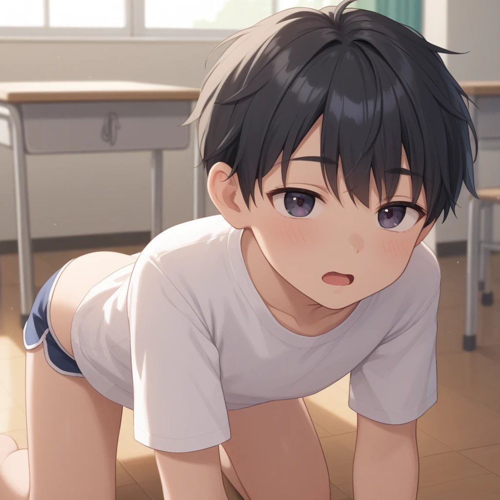 score_9, score_8_up, score_7_up, source_anime,highly detailed,skinny, handa shinichi, brown hair, brown eyes,slender, male focus,standing, glaring,2boys, penis, testicles, sex from behind, hug from behind, anal, faceless male,orgasm,nose blush, drooling, open mouth, nude, orgasm,embarrassed,arms behind head, Uncensored,motion lines, speed lines, trembling