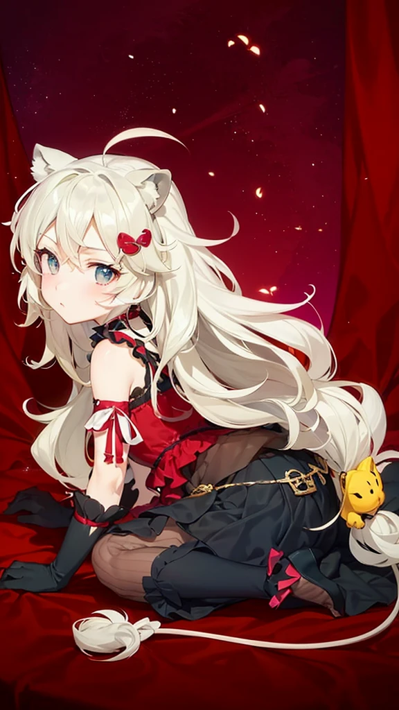 score_9, score_8_superior, score_7_superior, sauce_anime,masterpiece, Highest quality, High resolution, Highly detailed CG, Absurd, One girl, alone, Cool girl in gothic ta outfit posing in palace, mini skirt, Frills, 黒 and red outfit,((smile), Put your hands on your face, Spread your hands, Spread your legs, Standing on the floor, ruby👁️🗨️,white_hair, ((two_side_superior)), background, dark_background, Black Palace, Midnight, indoor, (extremely detailed background:1.6), Details 1, Bright colors