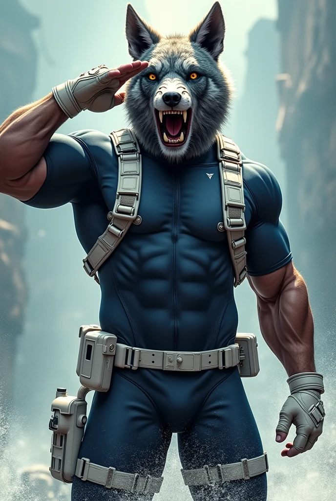 The scene where Wolverine puts on the mask