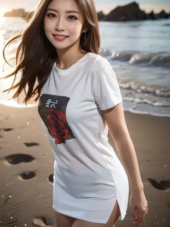 Red heart embroidery