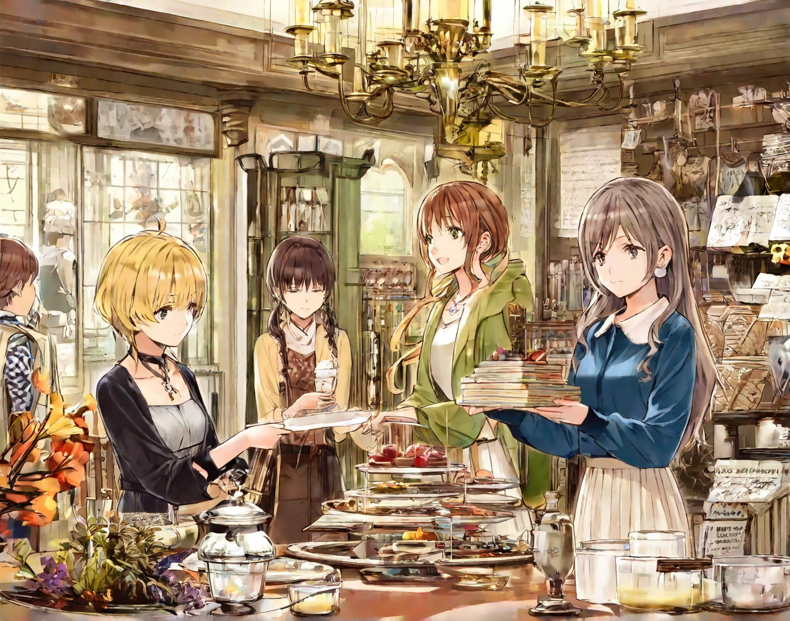 Natsume Soseki's novels「Heredity of hobbies」Personify 、The background, clothes, and accessories are reminiscent of the Meiji era、