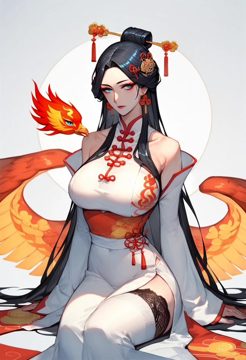 Beautiful female Tengu、Muscular、Large Breasts