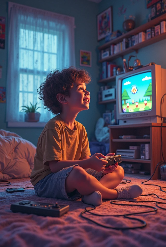 A boy is playing gta v