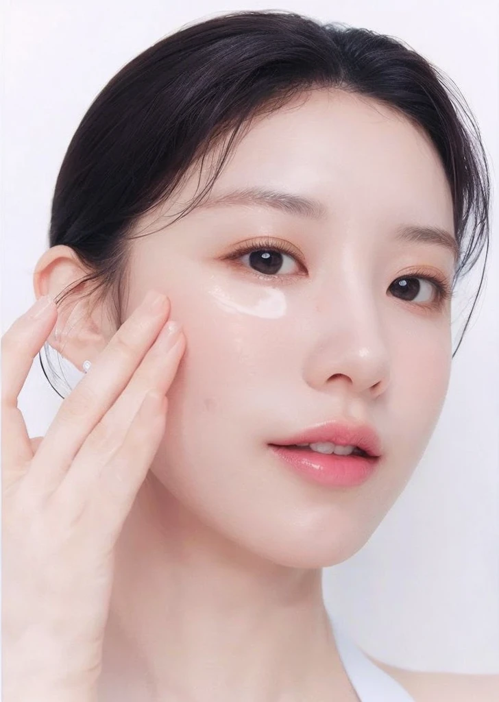 this is the skincare item advertise banner., size1600wide×628long, background white, skincare cosumetic, first time for free in Japanese, do not use people