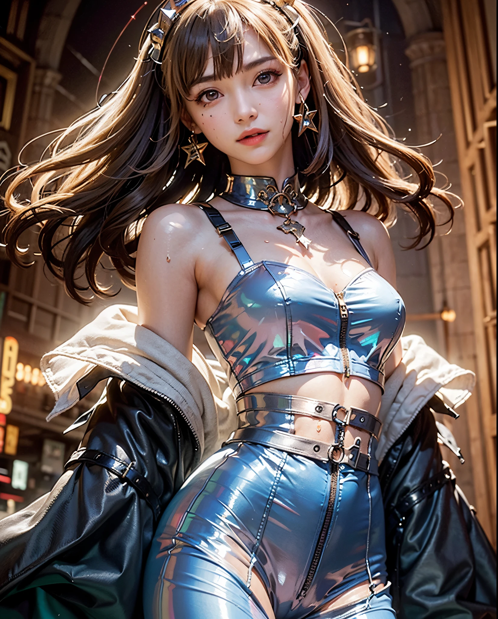 (((Hologram clothes))), (((Blonde Hair))), ( backlit), ((Super wet skin)), ((Fluorescent color)), (((In-depth images))), brunette girl, big Smile, super beautiful glowing eyes、hanging from the ceiling with arms tied with rough ropes、sweat、The rope bound her body、wet body、 Legs Hanging from Shackles 、 and a large amount of fluid flows out of your crotch、 One leg is suspended on top with a rough rope 、 tied with a rope、Tightly bound、My hands are tied、 legs hanging in restraints (8K, live shooting , best image quality, masterpiece: 1.4), Ultra-fine mesh, (Realism, photorealistic: 1.48), masterpiece、最high quality、Super Detail、8K、Detailed light、 detailed shadows 、Raw、(Detailed skin)、(Realism: 1.2)、18 years old、long hair、 lace underwear、In the torrential rain, masterpiece, 最high quality, 超High Resolution, (realistic:1.4), beautiful face of a 24-year-old Japanese person down to the smallest detail, high qualityの衣類, wonderful European woman lying directly on a floor full of industrial waste, so cute, portraits, 肌が柔らかくてperfect face、perfect face, 8k解像度, realistic, in white for summer very detailed, high quality, (SMALLE BREASTS:1.5), A broader perspective, very cute, Goddess Athena, 傷のない美しいGoddess Athenaの顔, Lots of sexy lace details, Legends of female saints, Dark and mysterious version, Vermilion lips, Complete teeth, Bright white teeth, delicate and beautiful lip detail, (純粋でperfect face: 1.9), Female Eucharist, Round Breasts, 大きくてRound Breasts, Long, flat bangs, Beautiful, clear face and well-proportioned eyes, (Black eyes with transparent irises: 1.8), (Big round eyes and makeup, So beautiful、Careful hair and makeup, Long and delicate hair, delicate, Body image: 1.8), shape: Vivid, (Stars that make up the sky々: 1.7), (The Gate of Heaven and Imaginary Time and Space: 1.8), Imaginary art, RAW photos , Best Photos, High Resolution, 最high quality, Best Goddess Quality, 8k female, 聖人 portraits, The most true color scheme, masterpiece, Best Hair Jewelry, Border Light, Two-tone lighting, (Rosy white skin: 1.4), (High skin detail: 1.1), 8k uhd, SLR during homework, soft light on pussy, 8k, high quality, , 10x more pixels, Sexy Goddess, Sexy Goddess, (Background Space: 1.8), (The most beautiful aurora eye: 1.7), beautiful eyes, The aurora is beautiful and flower-like, ('s anal hole, a beautiful single woman: 1.8), ( click here for details:0.8), close, Approaching the Goddess, 明確で非realisticな,
