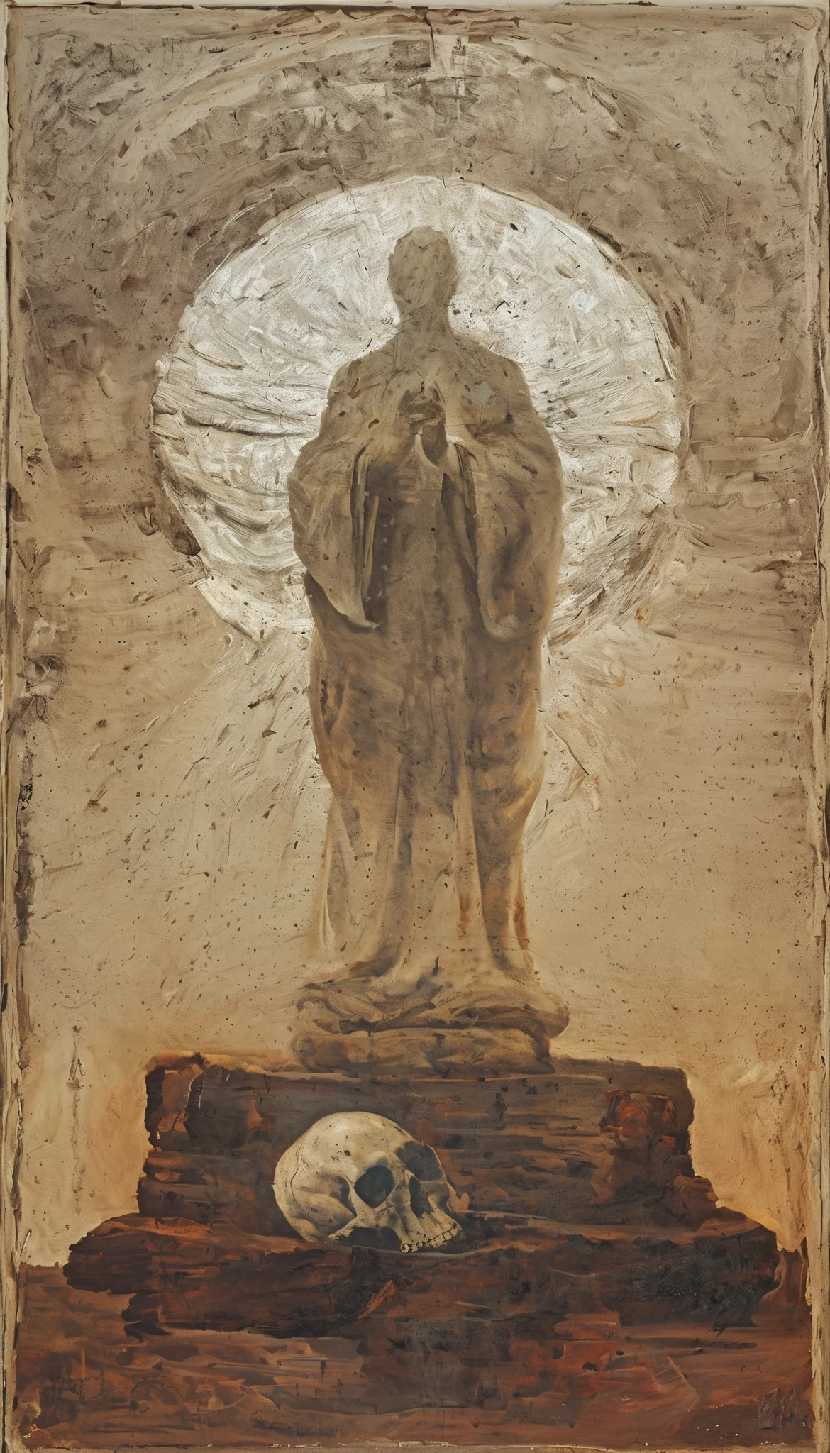 Deus Com amor e cuidado, He knelt down and began to mold man from the dust of the earth. His divine hands worked with dexterity and precision, forming every part of the human body with incomparable wisdom. Enquanto Ele esculpia o corpo, It also infused a spark of life, uma alma imortal, in the newly created man. Assim, o primeiro homem surgiu da argila, a masterpiece created by God Himself, in his image and likeness, destined to dwell in and care for the earth He had also created. This act of creation represents the origin of humanity and the deep connection between man and his Creator.
