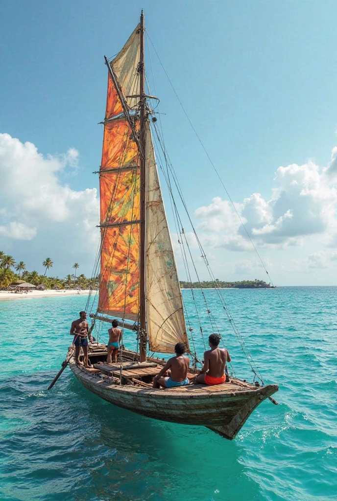 In the foreground 2 Caribbean women fishing on a beach, Cute Black Women Ages 30 to 40, vestidos sin hombros ,cubren las piernas, gargantillas, pulseras ,retrato de cuerpo entero , luz de la tarde, [(selena gomez:0.5)|(kristen bell:1.0)],Disco duro , Cinematographer, movie, Kinematic, realista, (8k, Foto RAW, La mejor calidad, Obra maestra:1.2), (realista, fotorrealista:1.33),