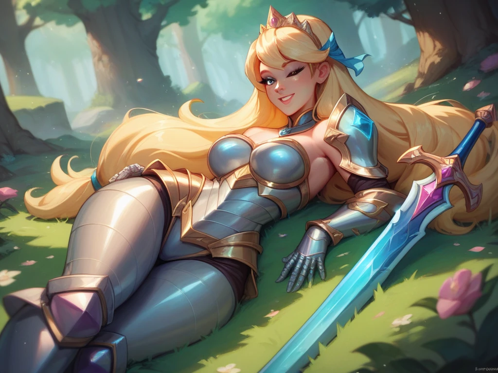 score_9, score_8_up, score_7_up, score_6_up, score_5_up, score_4_up, LuxLoLXL, blue eyes, blonde hair, long hair, hairband, big breasts, collarbone, shoulder armor, armor, blue bodysuit, breastplate, long sleeves, faulds, skirt, blue pants, armored boots, holding staff, solo, full body, looking at viewer, forest, tree ,asleep on the floor,lying down, fainted, lost look,crying, tears, motion effect,tempering, bruise on face, Screaming , screaming in pain,torn clothes in pussy,bite on the neck,penis penetrating, blood in pussy,defloration ,1boy, penis, lots of cum in pussy,blood in pussy, (((blood in the vagina))), blood,(((blood in pussy))), arms above head, wrists restrained,legs open, 1boy penetrating lux with penis,blood in the vagina,clenched teeth, ((((hands tied)))) ,(((((((rope around the neck)))))),clenched teeth,(full body image),eyes closed in pain