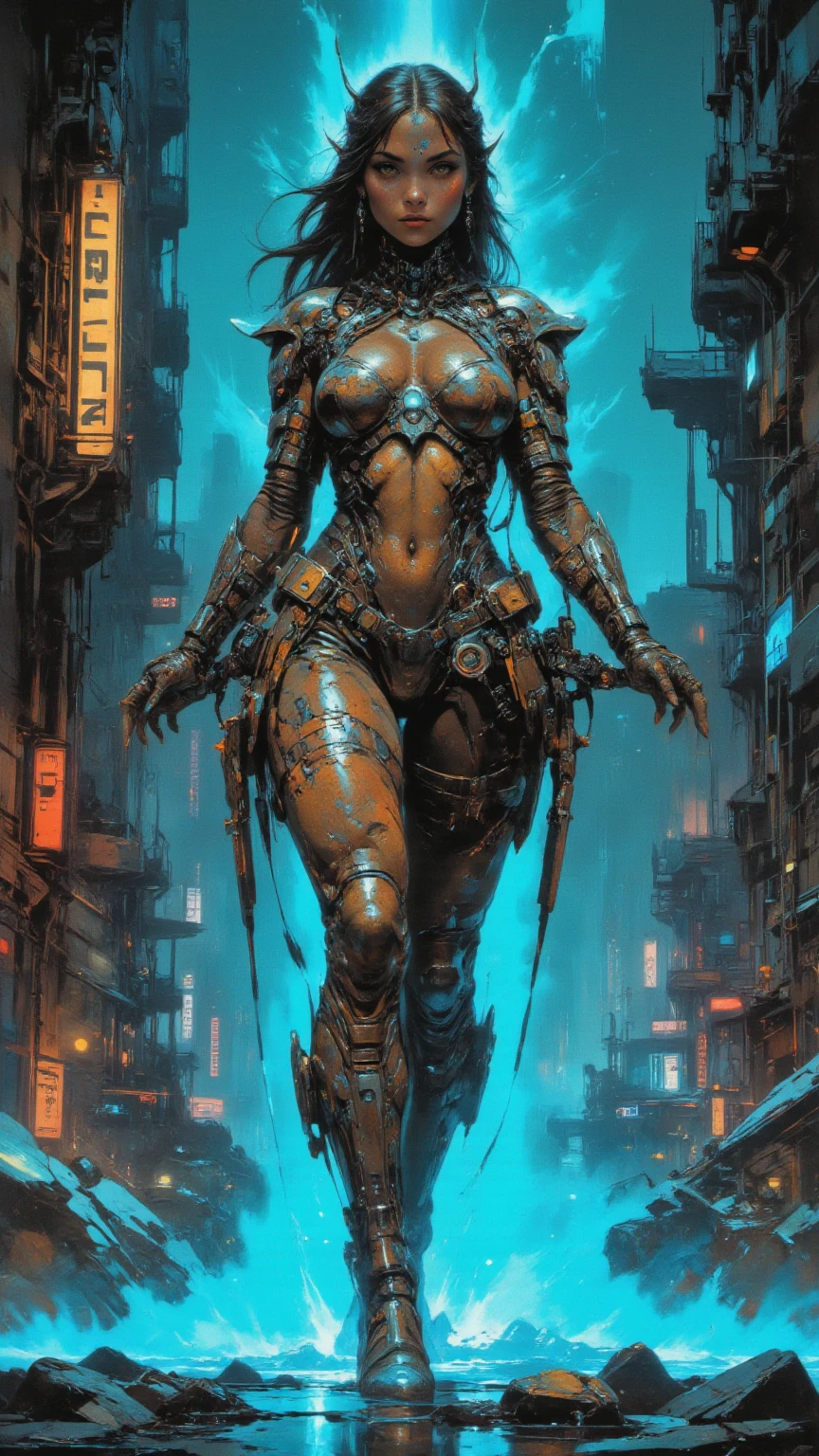 Beautiful elf, female, full body, cyberpunk, curvy body, model, fairy wings, tattoo, neon, light inside chest, glowing eyes, vampire teeth, cyberpunk, ((dark)), post apocalyptic setting, post city apocalyptic, dramatic, striking colors, "Splendid artwork high resolution, ultra realistic, 8k, intricate detail, 8k cg render, octane render - 8k, octane black render, octane render 8k hdr, render in unreal engine 5, 8k 3d octane render, 8k 3d octane render, cinematic octane render, cinematic shooting, splash art, cinematic light, diffused light, spectacular art, 100mm, dslr, nikon, horror night, moon full, hyper detailed, realistic, striking fog