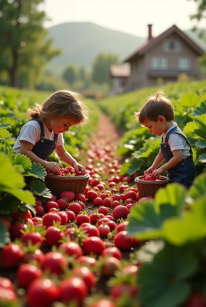 na frente de uma luz azul, BEAUTIFUL RUSSIAN GIRL CHILD BLONDE HAIR bun, olhos brilhantes, olhos perfeitos, 10 anos. on an agricultural farm surface, with farm animals and apples and oranges. MILK