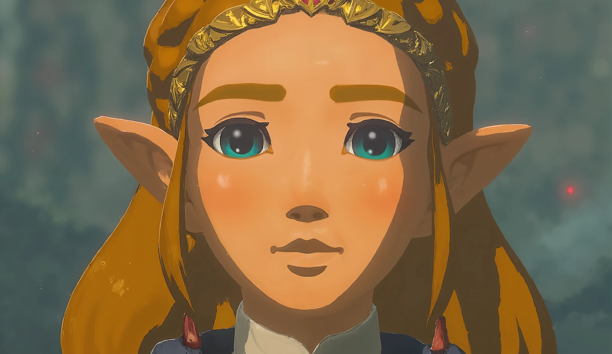 Zelda、profile、Close-up photo of a woman holding a Nintendo Switch, Concept art by Kieran Yanner, CG Societyでトレンド, Art Nouveau, Zelda OTW, OTW style, Zelda, princess Zelda, Breath of the Wild Style , OTW, portrait of Zelda, Zelda with triforce, portrait of princess Zelda, from legend of Zelda