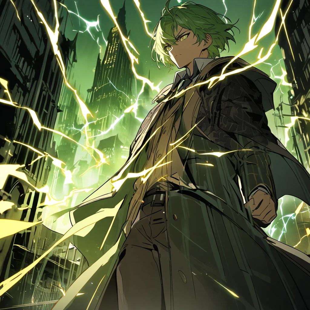 Izuku Midoriya as the grim reaper wearing plague doctor's clothes wielding a scythe on a cementary under the crimson moonlight