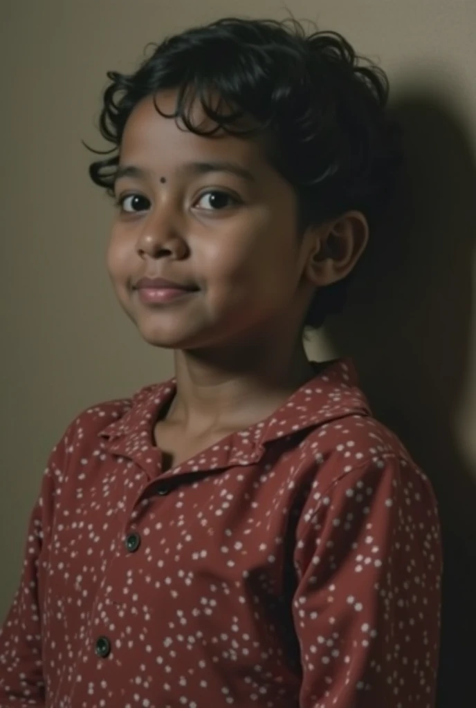 Illustrate a small pakistani boy facing a challenging medical situation, bravely observing a blood bag. Emphasize the courage and strength reflected in his eyes.

