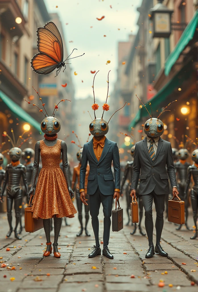 A world where insects are stylish and wear human-like fashion - SeaArt AI