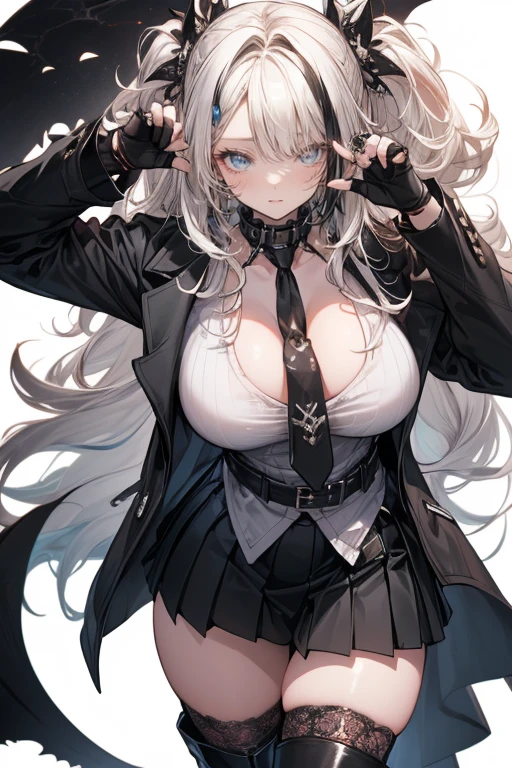Black over-the-knee stockings,round frame glasses,Bigboobs,edgBunny,bunnygirl