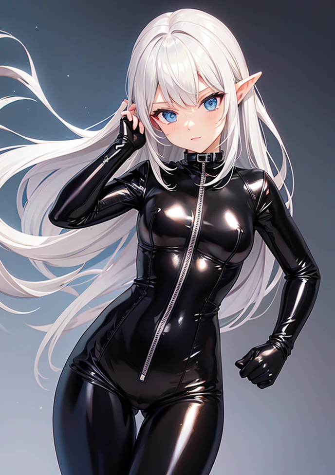Elf in tight combat uniform