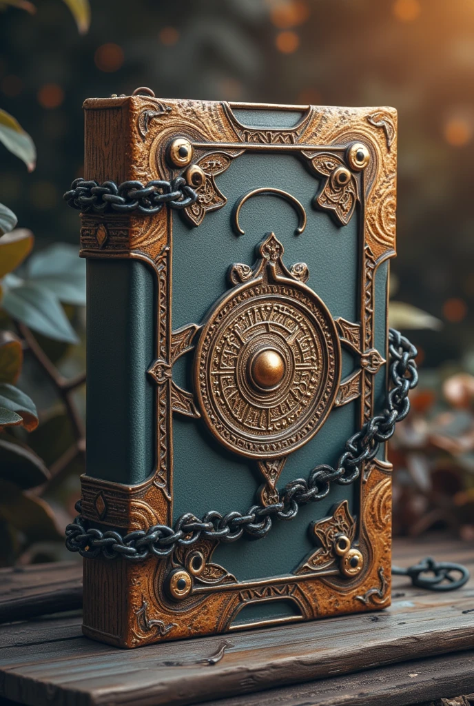 ( masterpiece,Best Quality:1.2),Strange book,chain